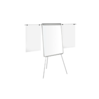 Bi-Office Easy Flipchart Easel A1 White (Extendable arms for extra pages)