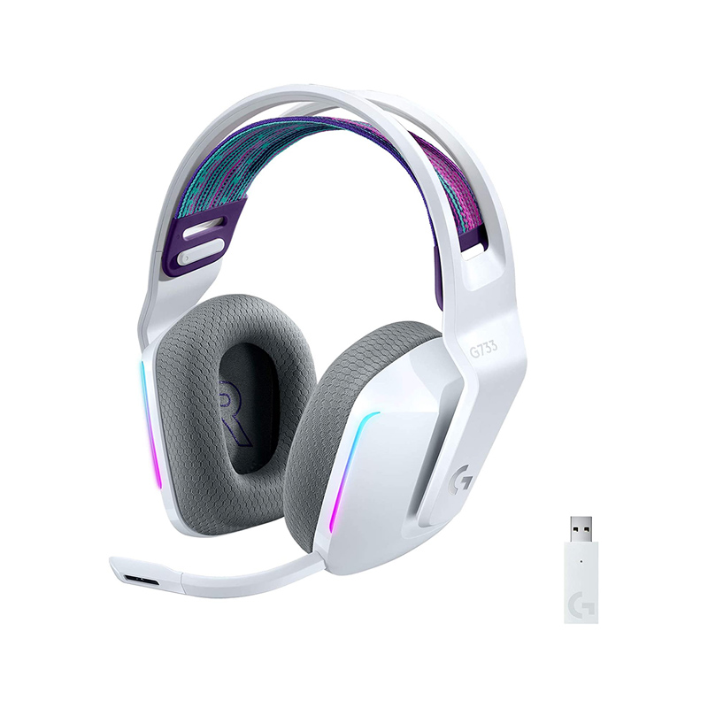 Logitech G733 Lightspeed Wireless RGB Gaming Headset- White