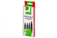 Q-Connect Permanent Marker Bullet Tip Fine Assorted