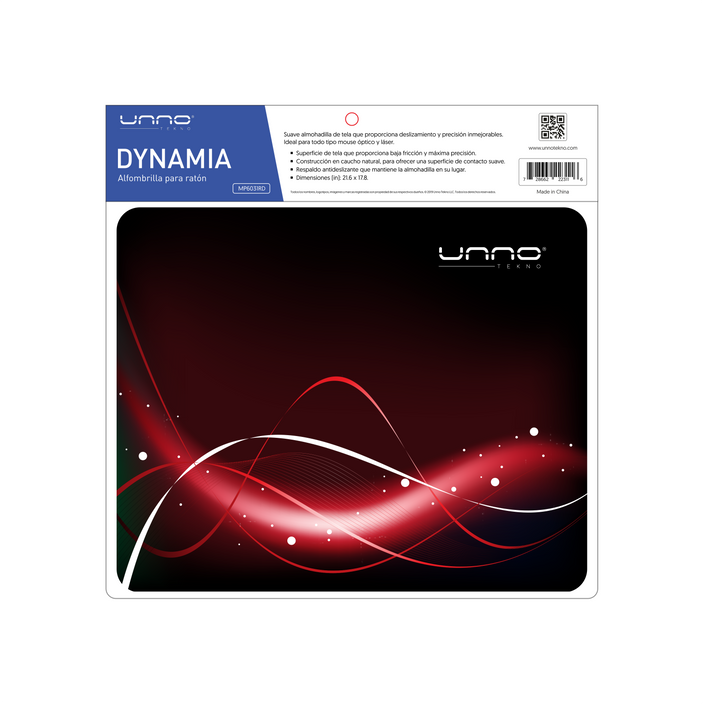 Unno Tekno Dynamia Mouse Pad- Red