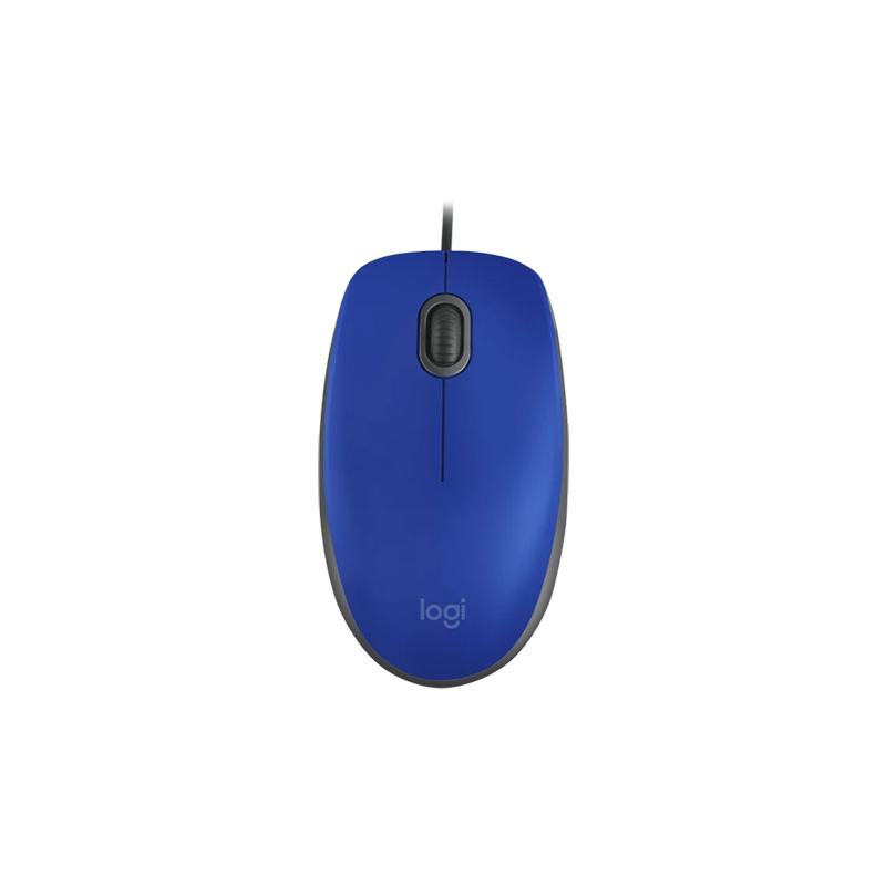 Logitech 910-005491 M110 USB Silent Wired Mouse - Blue
