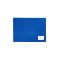 Premium Brand- Nobo Essence Felt Note Board 1200x900mm (47.24x35.43 Inches) Blue