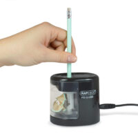 Rapesco USB Electric Pencil Sharpener Dual Power USB or Battery Black