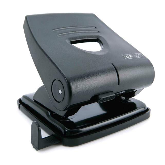Rapesco 827-P 2 Hole Punch Metal 30 Sheet Black