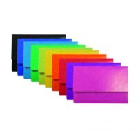 Premium Range-Exacompta Iderama Pocket Wallet Foolscap Assorted