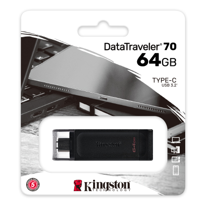 Kingston DataTraveler 70 USB Type C Flash Drive 64GB - Image 2