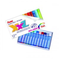 Pentel Oil Pastels Large Assorted Colours (Pack of 12)