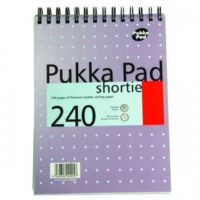 Pukka Pad Ruled Wirebound Metallic Shortie Notebook 240 Pages A5