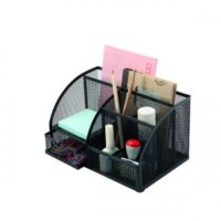 Q-Connect Curve Desktop Organiser Black