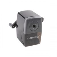Q-Connect Desktop Pencil Sharpener Black (Autostop feature prevents over sharpening)