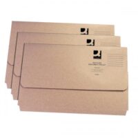 Q-Connect Document Wallet Foolscap Buff