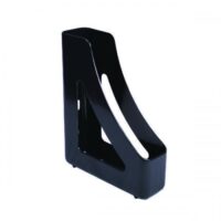 Q-Connect Executive Magazine Rack Black (Dimensions: W78 x D240 x H305mm)