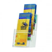 Q-Connect Four Pocket Literature Holder 1/3 A4