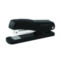 Q-Connect Half Strip Metal Stapler Black (Capacity: 20 sheets of 80gsm paper)