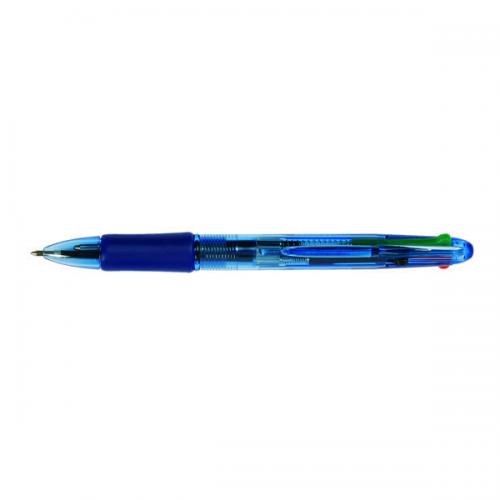 Q-Connect Retractable Ballpoint Pen 4 Colour