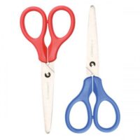 Q-Connect Scissors 130mm Ergonomic Red or Blue