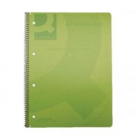 Q-Connect Spiral Bound Polypropylene Notebook 160 Pages A4 Green