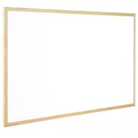 Q-Connect Wooden Frame Whiteboard 1200x900mm (47.24x35.33) Inches