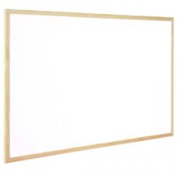 Q-Connect Wooden Frame Whiteboard 600x400mm (23.62 x15.74)Inches