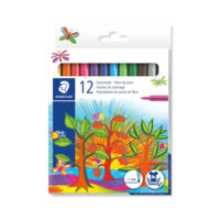 Staedtler Noris Fibre Tip Pens Assorted Colours (Pack of 12)