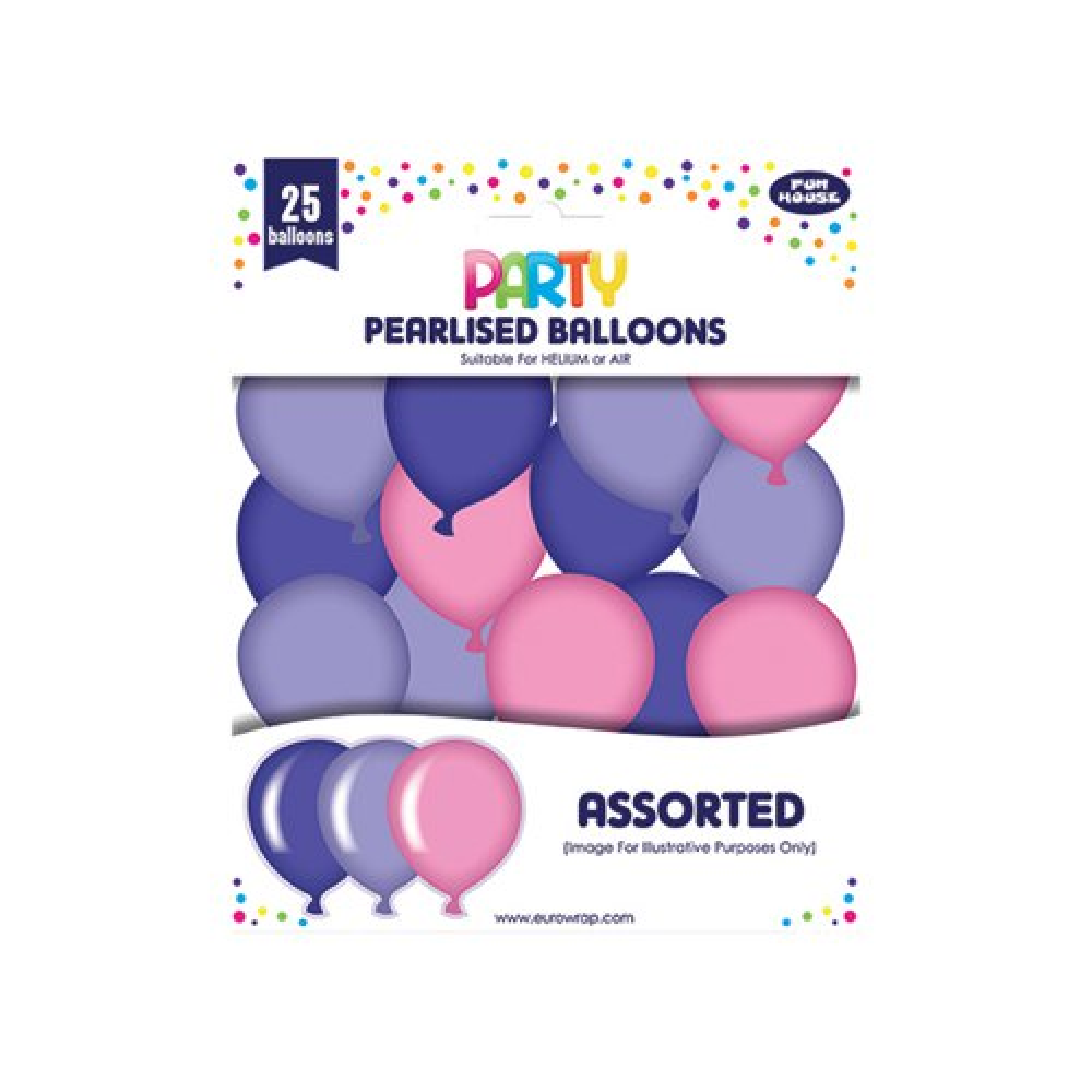Balloons Pink & Purple (Pack of 25)