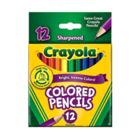 Crayola12 Half Length Coloured Pencils