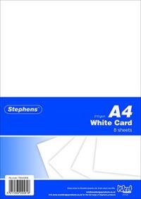 Stephens A4 White Card 210gsm 8shts