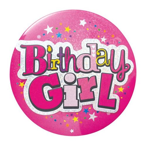 Birthday Girl Giant Badge