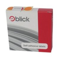 Blick Labels in Dispensers Round 19mm Orange (Pack of 1280)