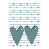 Grey Hearts Gift Wrap and Tags