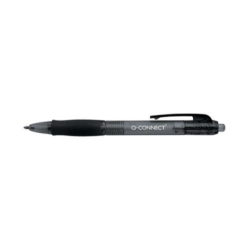 Q-Connect Retractable Ballpoint Pen Medium Black