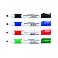 Q-Connect Premium Whiteboard Marker Bullet Tip Assorted (Pack of 4)