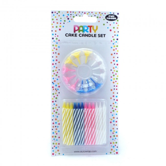 Cake Candle Set Multicolour