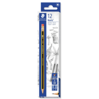 Staedtler Noris 122 Rubber Tipped HB Pencil (Pack of 12)