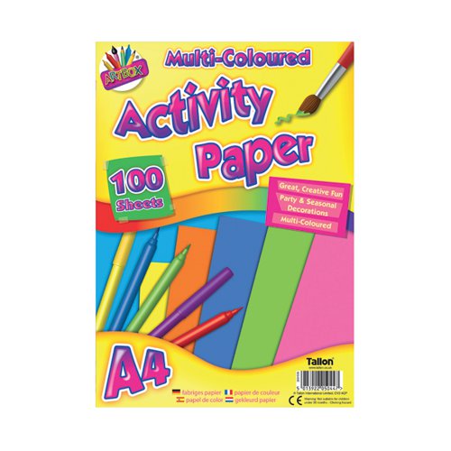Art Box Activity Paper 100 Sheet A4 Assorted