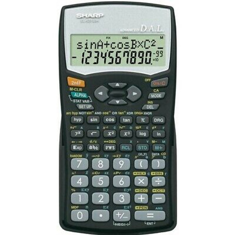Calculator - Sharp Scientific & Statistics - NXSEL-531WH-BK