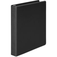Universal 3 Ring 1'' Black Binder