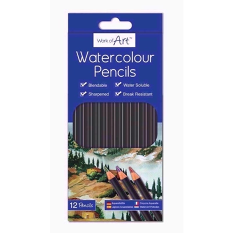 Work of Art Water Colour Pencils 12pcs