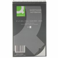 Q-Connect Short Hand Notebook 8x5"