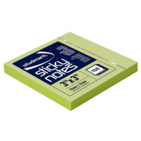 Studmark 3"X3" Neon Green Sticky Notes
