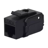 Bellcom Cat6 90D Tooless Unsheilded Keystone Jack  Black