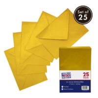 Pukka C6 Golden 25pcs Envelope