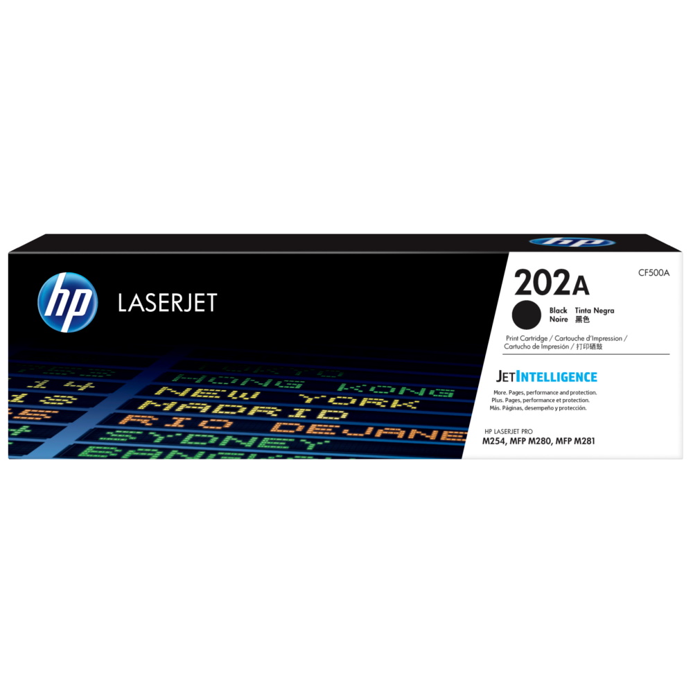 HP 202A Black Original LaserJet Toner Cartridge,
