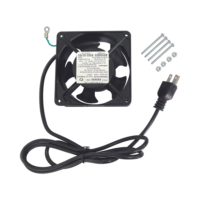 110 Vac Cooling Fan for Wall Cabinets, 12 x 12 cm