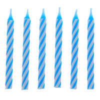 Blue Birthday Candle