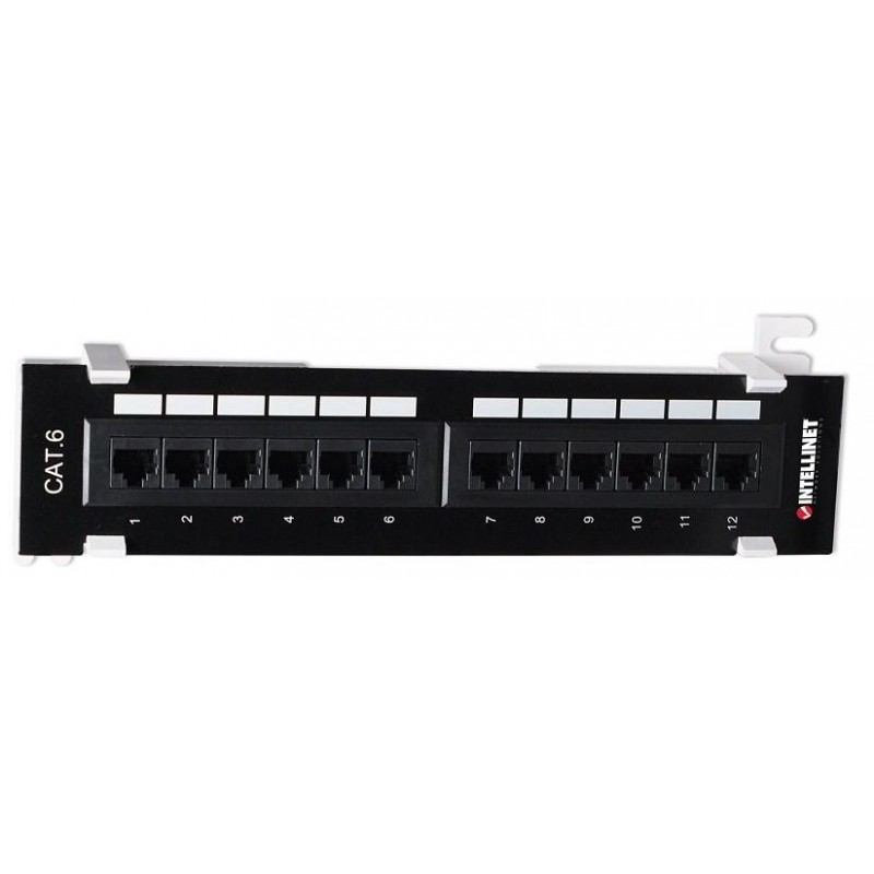 Intellinet Cat6 Wall Mount 12 Port Patch Panel