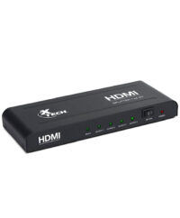 Xtech XHA-410 4-way HDMI splitter box with power